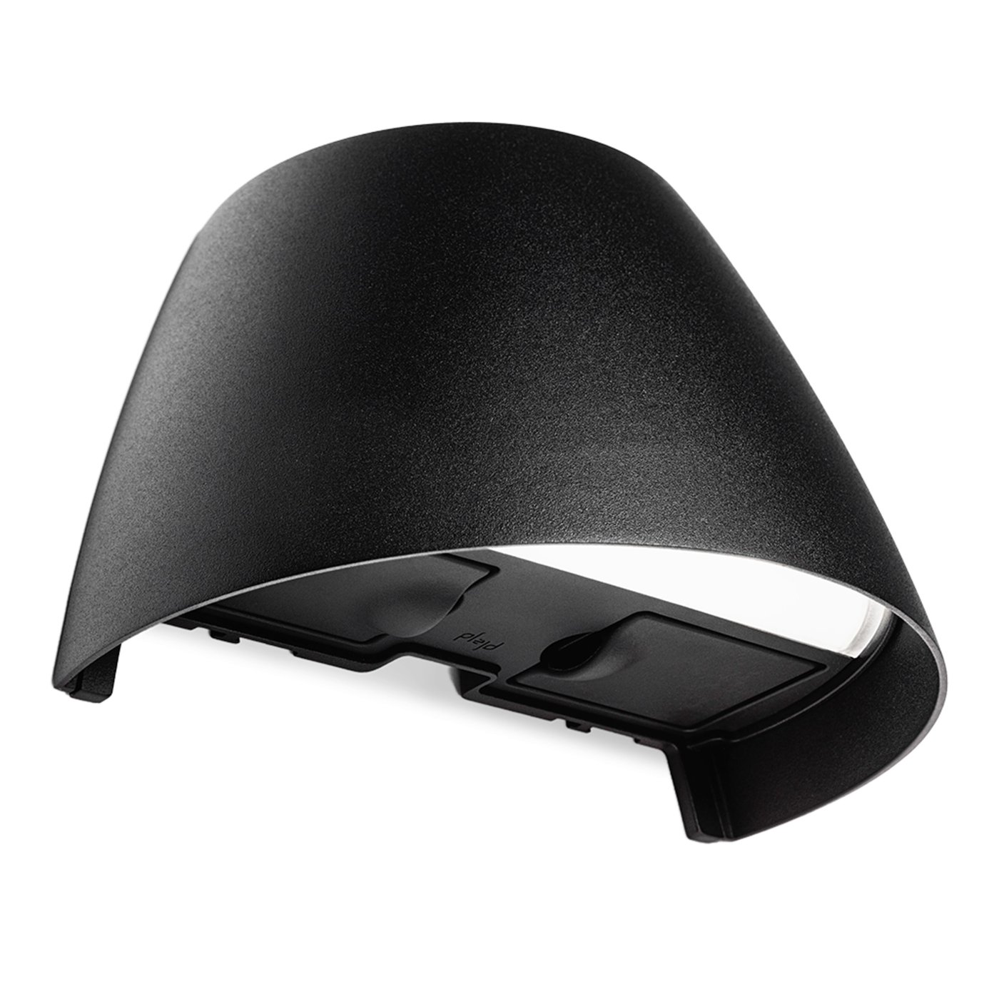 Plejd Smart veggarmatur OUT-02-U med uttak Svart