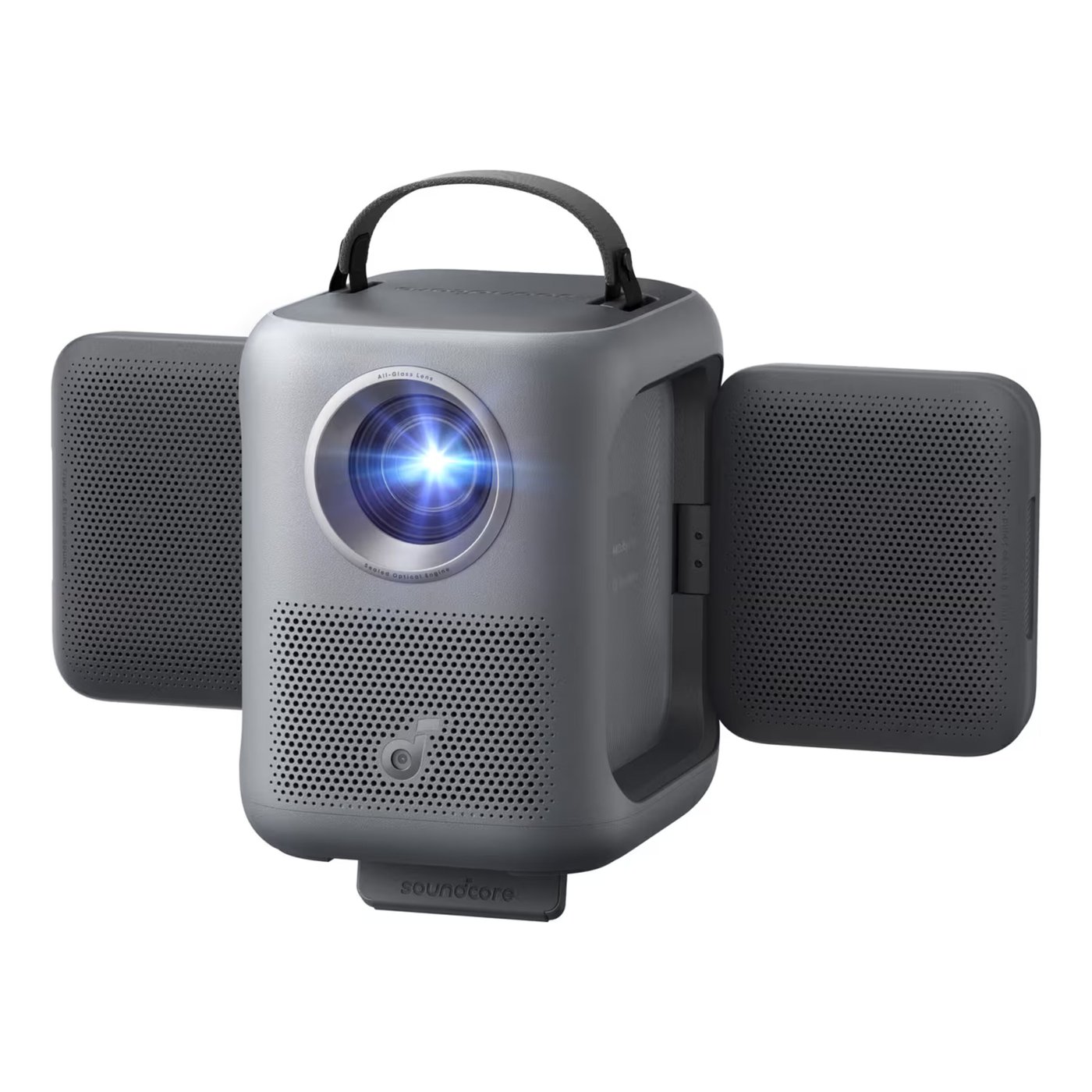 Soundcore P1i smart portabel projektor med vendbare høyttalere Svart