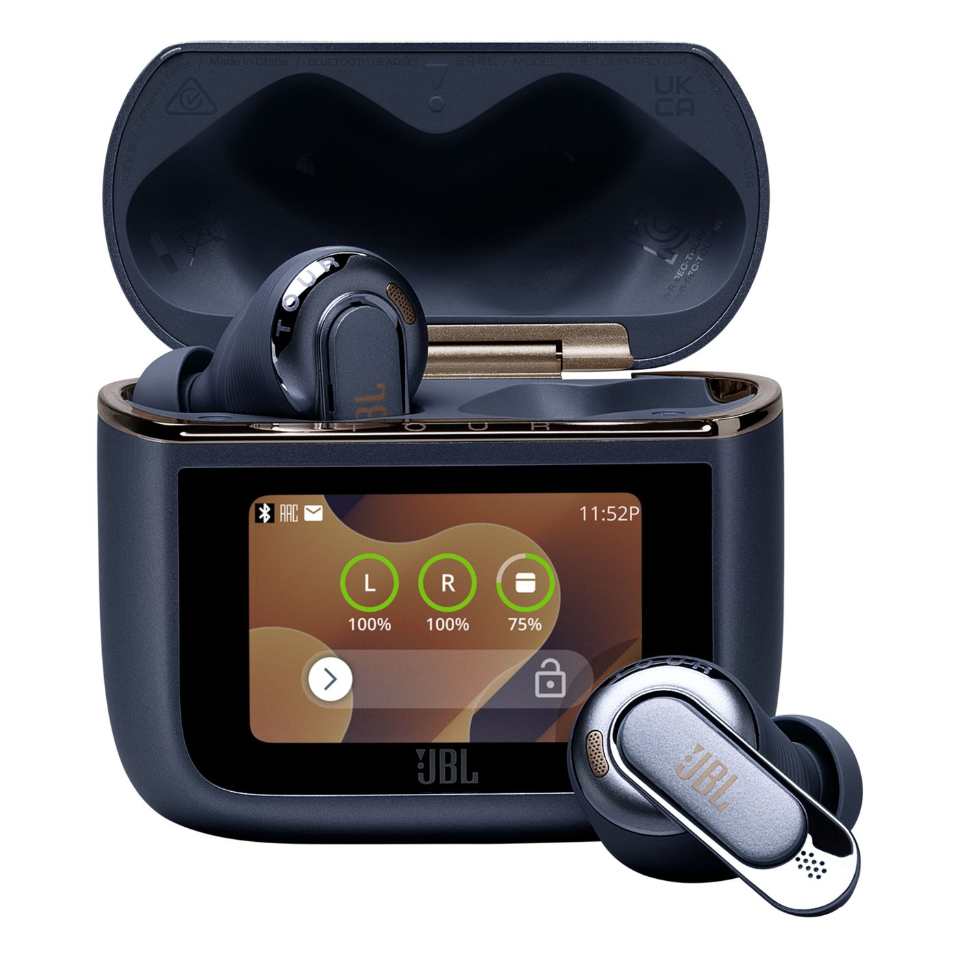 JBL Tour Pro 3 trådlösa in-ear-hörlurar Blå