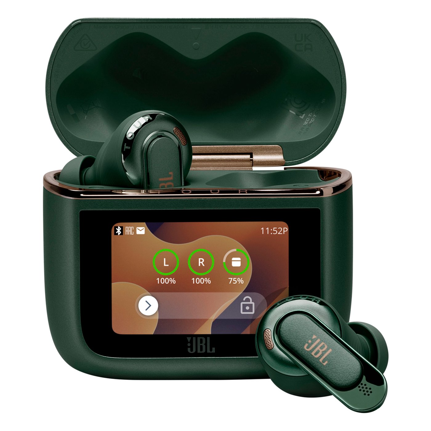 JBL Tour Pro 3 trådlösa in-ear-hörlurar Grön