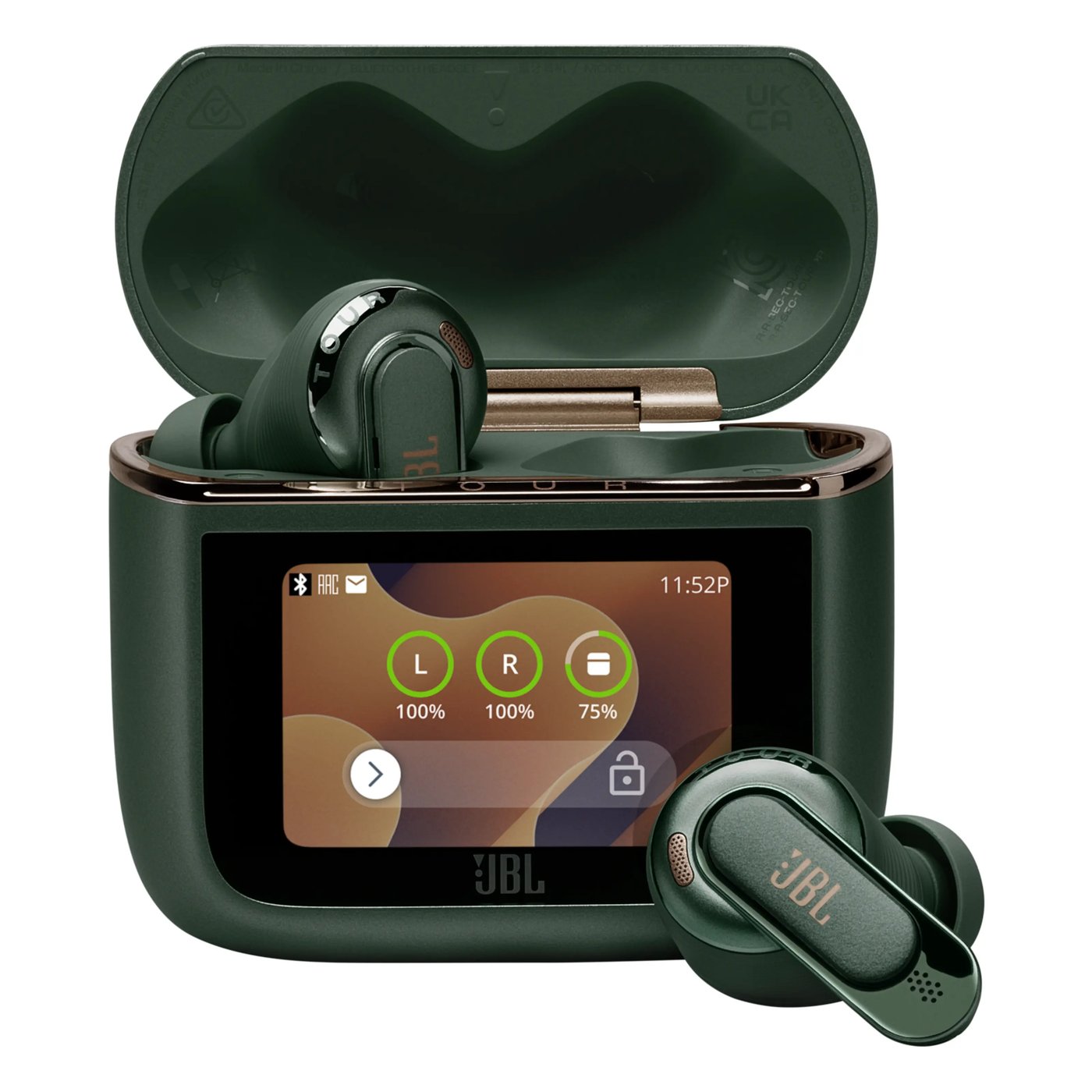 JBL Tour Pro 3 trådløse in-ear-hodetelefoner Grønn