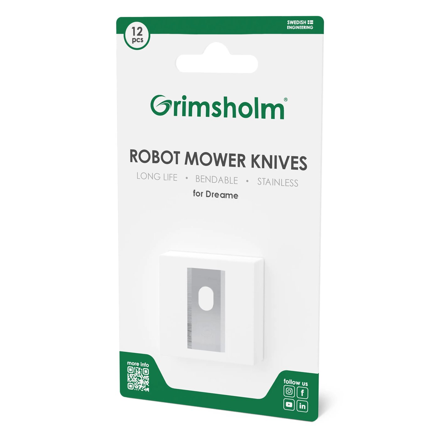 Grimsholm Knivar till Dreame robotgräsklippare 12-pack