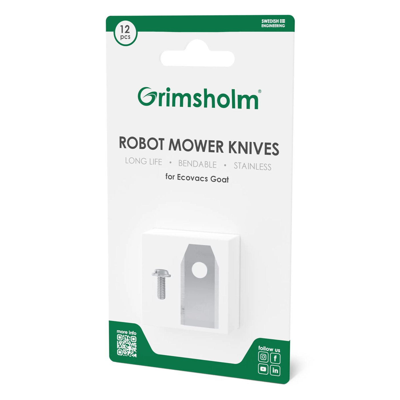 Grimsholm Knivar till Ecovacs GOAT 12-pack