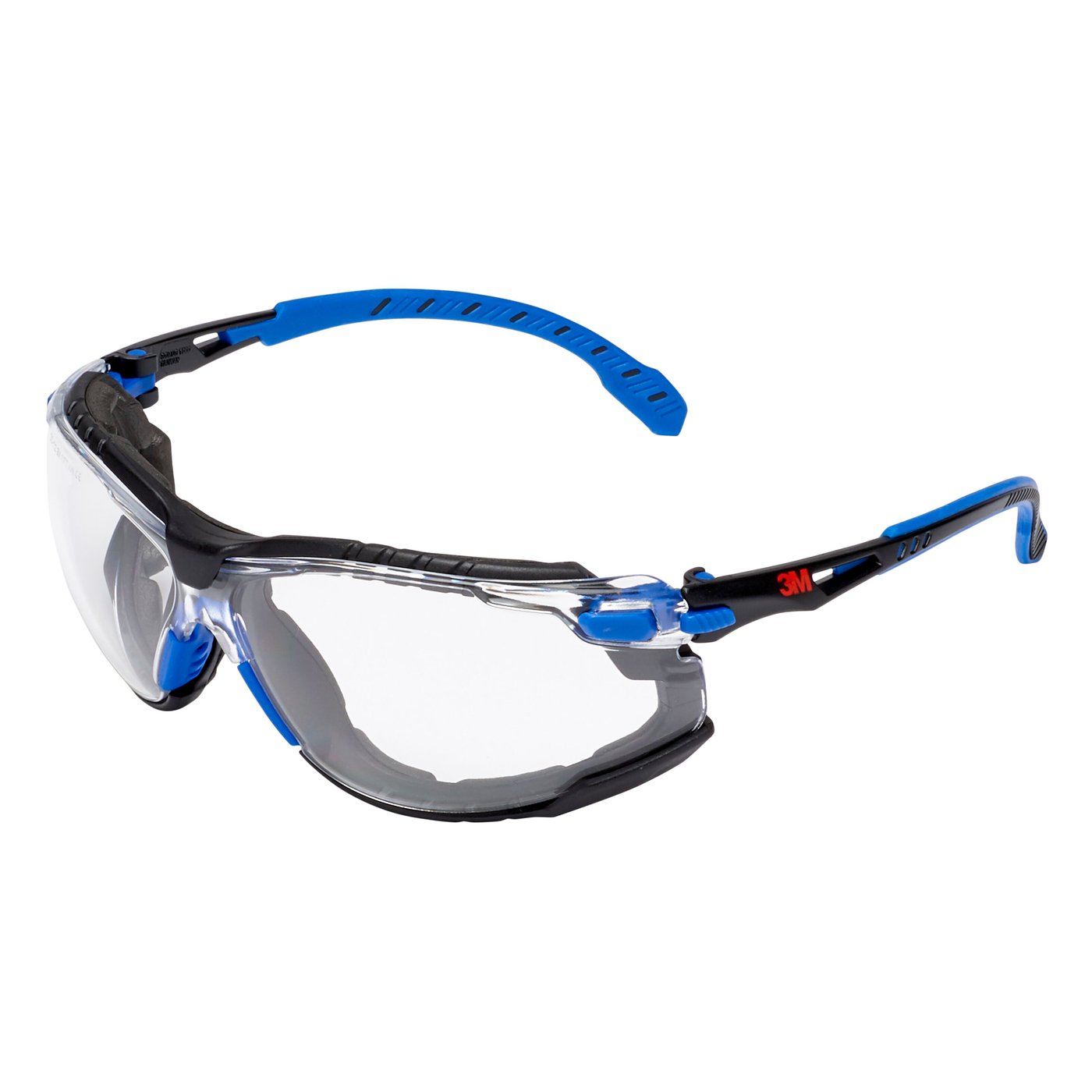 3M Solus 1000 skyddsglasögon med Scotchgard-beläggning Blå/svarta