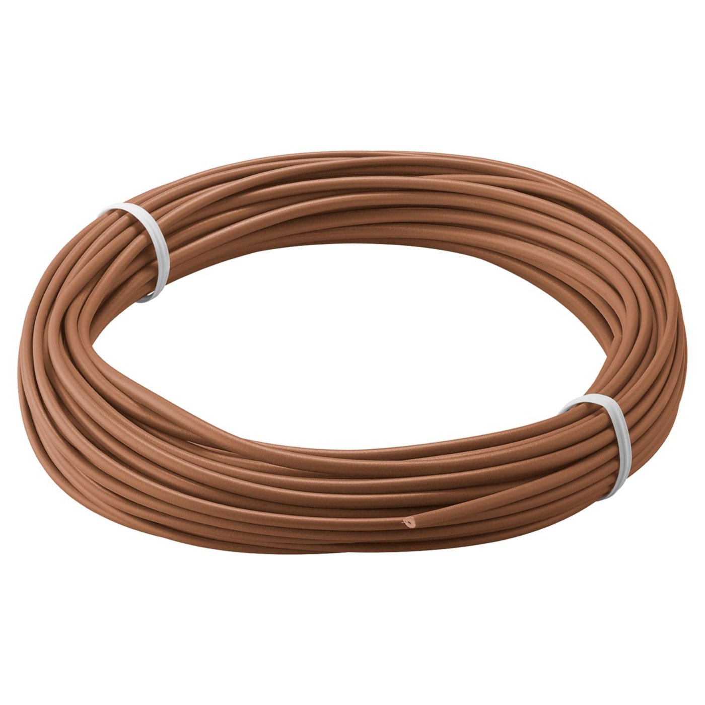 Isolerad kopplingstråd 0,14 mm² 10 m Brun