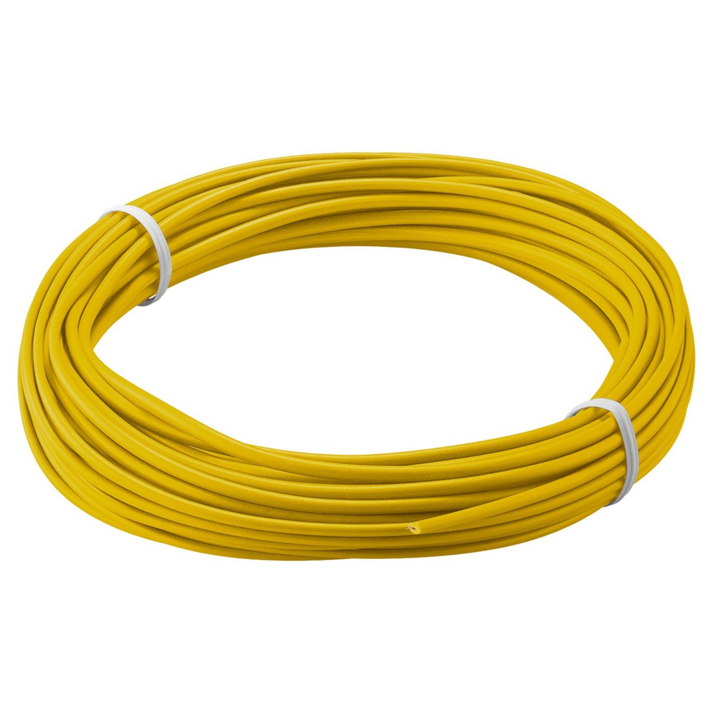 Isolerad kopplingstråd 0,14 mm² 10 m Gul