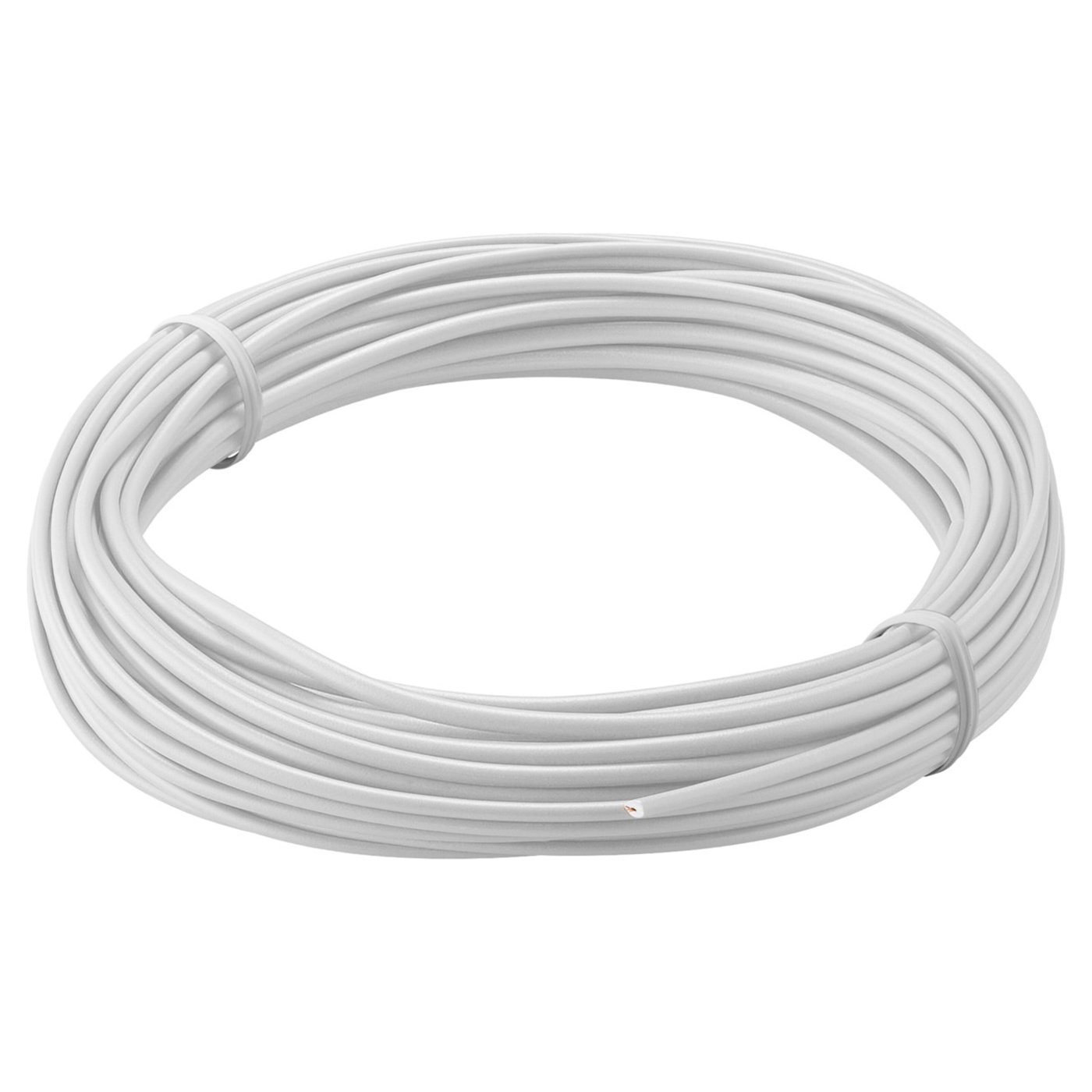 Isolerad kopplingstråd 0,14 mm² 10 m Vit