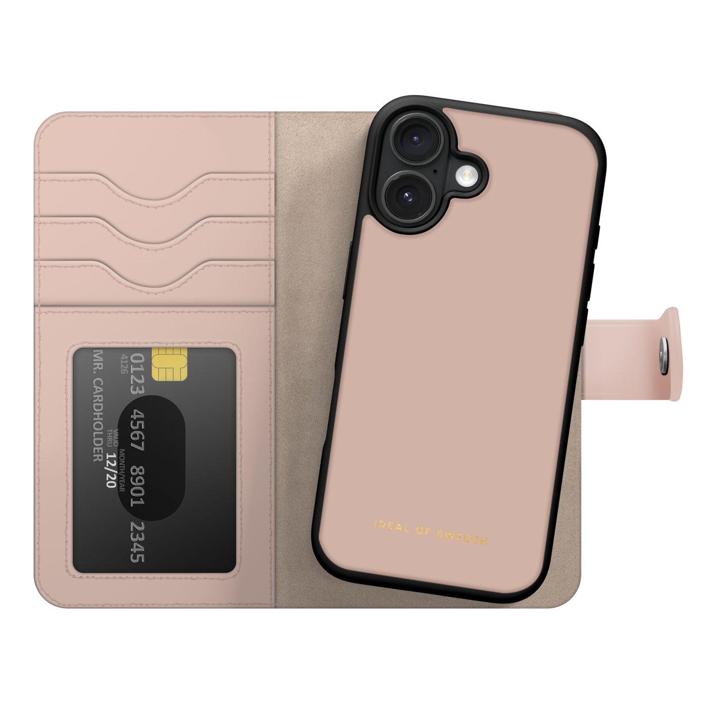 IDEAL OF SWEDEN Magnet Wallet+ - plånboksfodral till iPhone 16 Pink