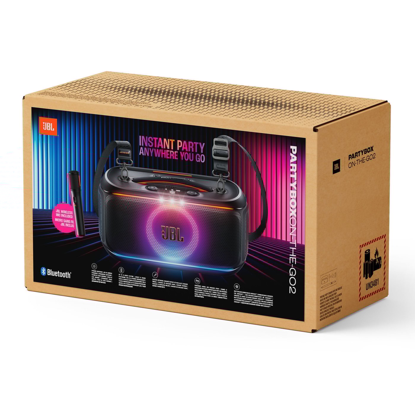 JBL PartyBox On-The-Go 2 portabel partyhøyttaler Svart