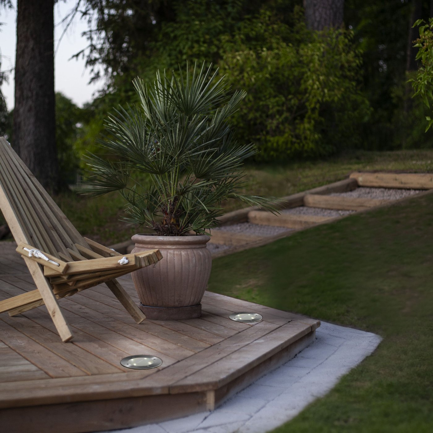 Star Trading Solcellsspotlight Decklight Silver