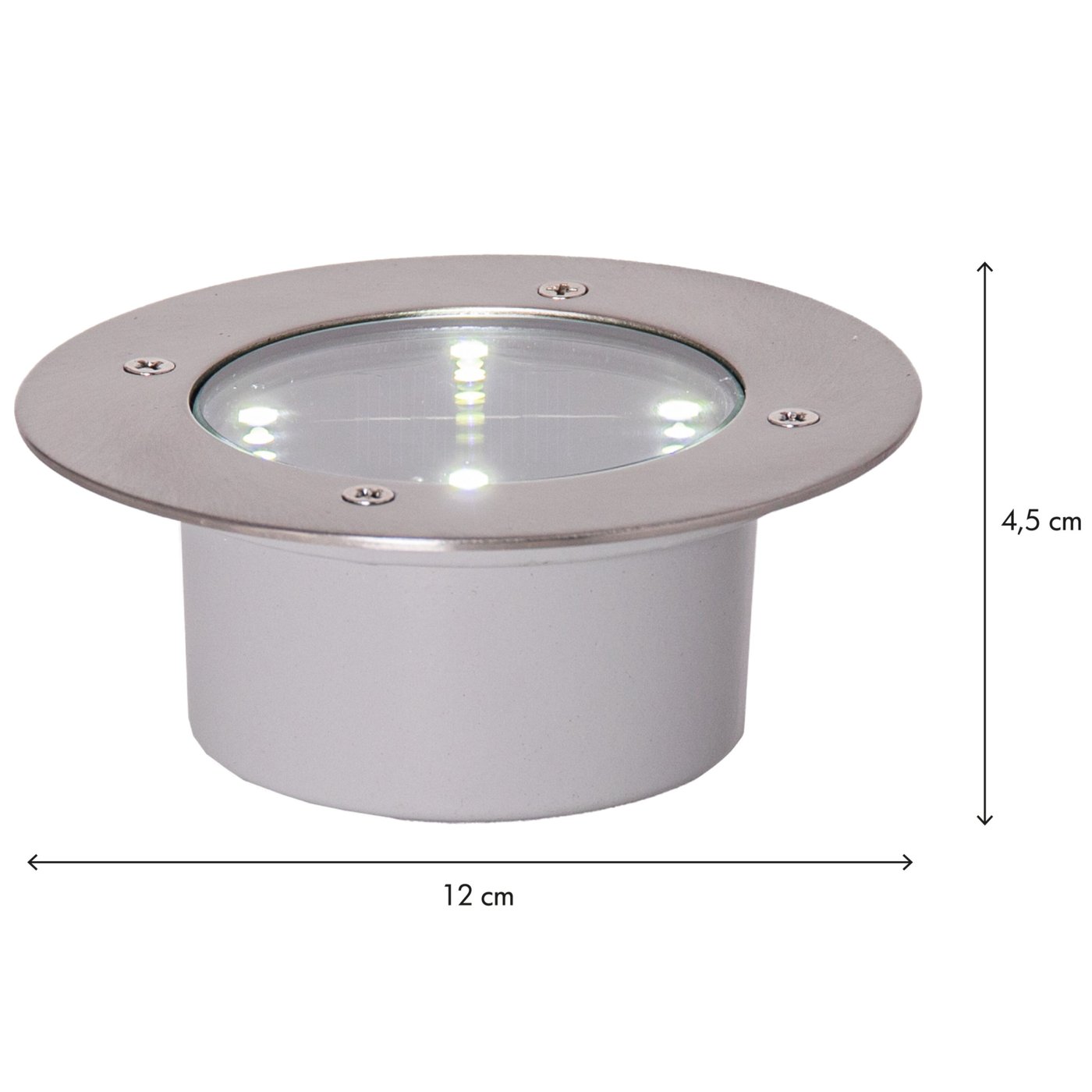 Star Trading Solcellsspotlight Decklight Silver