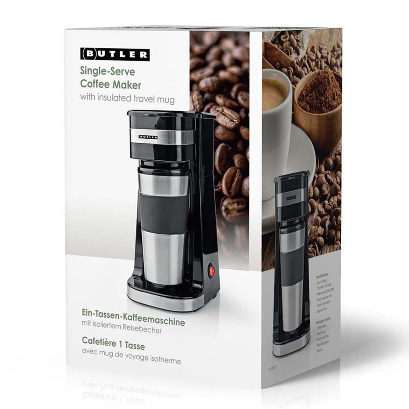 Melissa Single-Serve Coffee Maker med resemugg 0,4 l