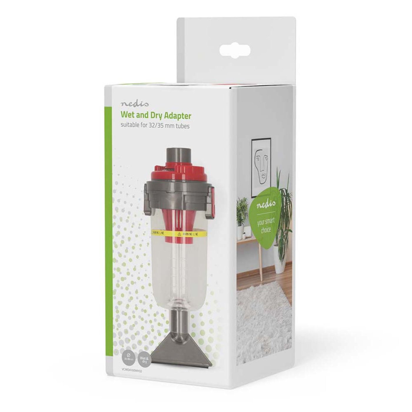 Nedis Våt- och torradapter till dammsugare 32–35 mm