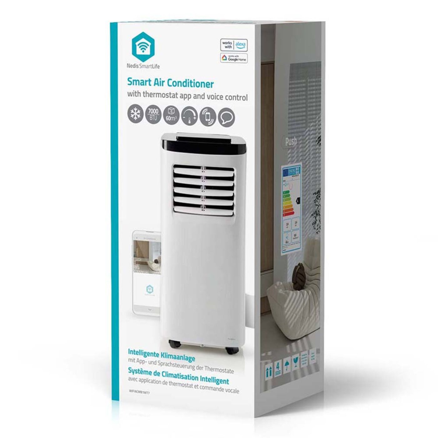 Nedis SmartLife portabel AC med wifi 7000 BTU