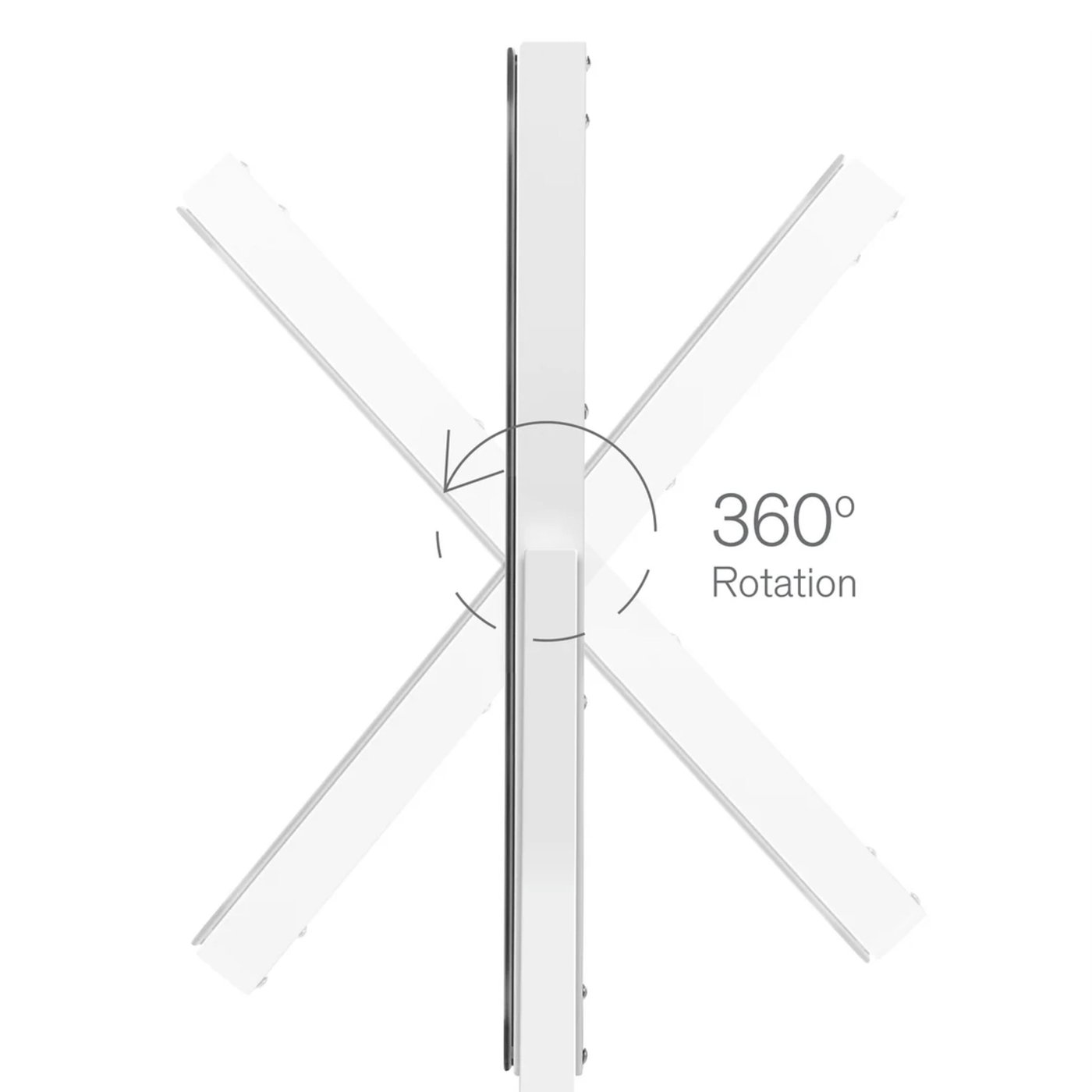 Wilfa Sparkle Stockholm sminkspegel med LED-ljus 58 cm