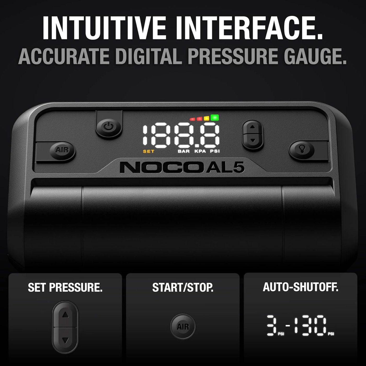 Noco Air AL5 portabel luftkompressor med powerbank