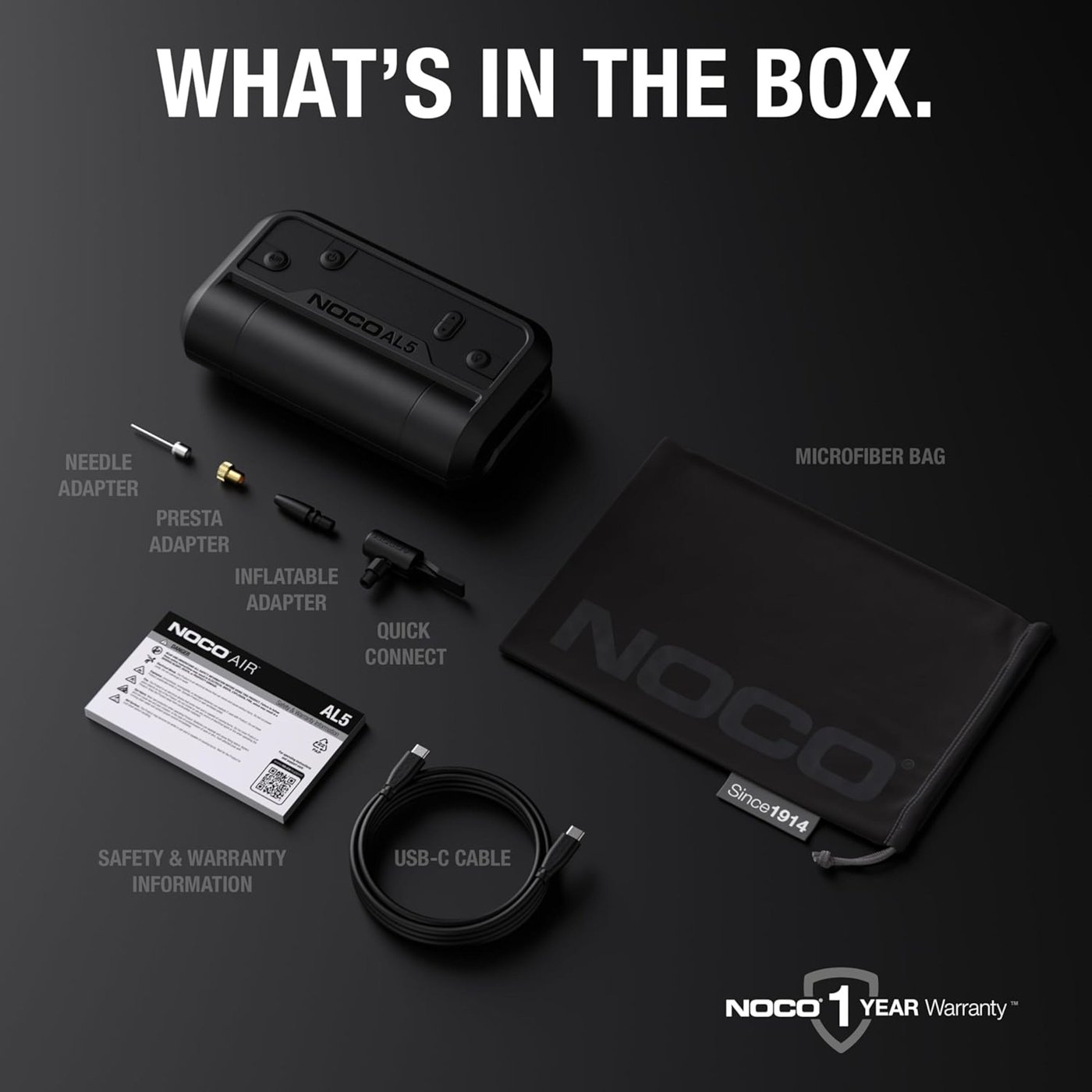 Noco Air AL5 portabel luftkompressor med powerbank