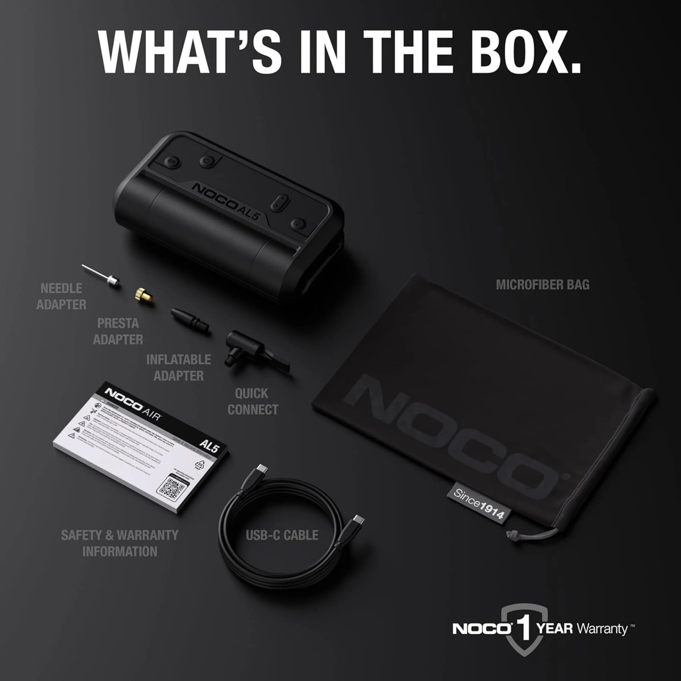 Noco Air AL5 portabel luftkompressor med powerbank