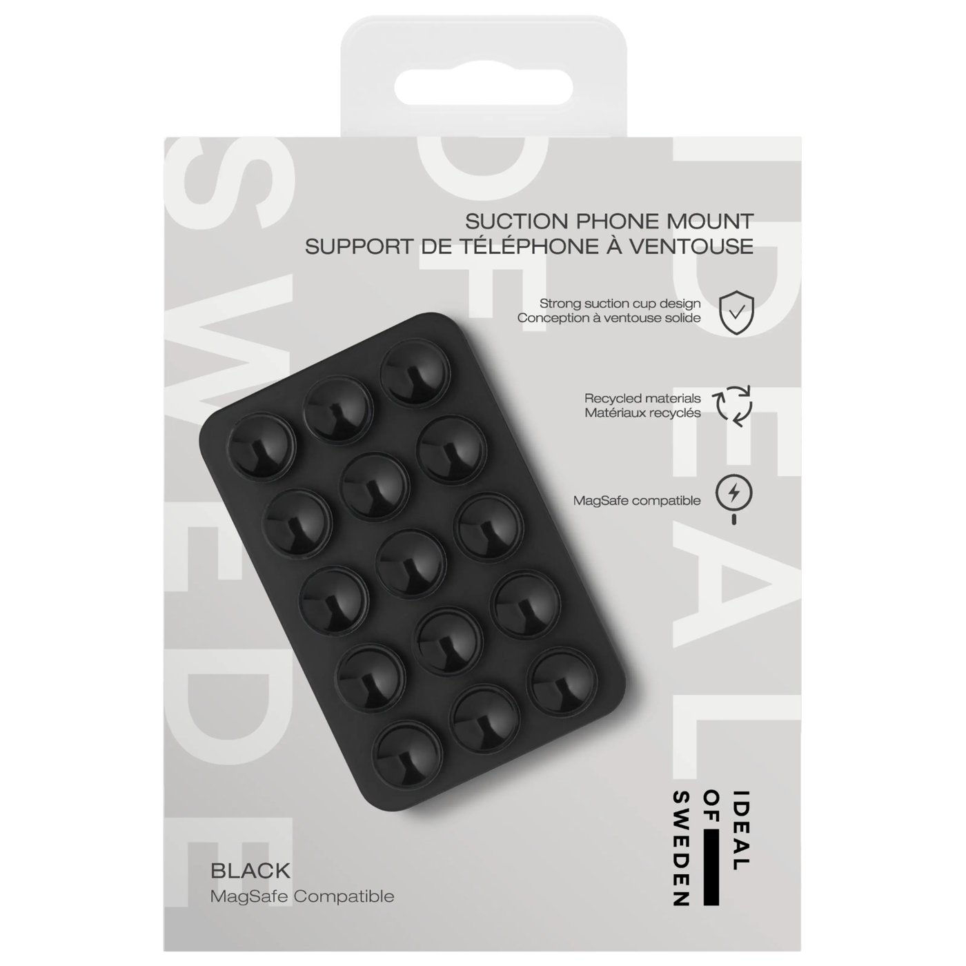 IDEAL OF SWEDEN MagSafe Suction Phone Mount – mobilhållare med sugfäste Black