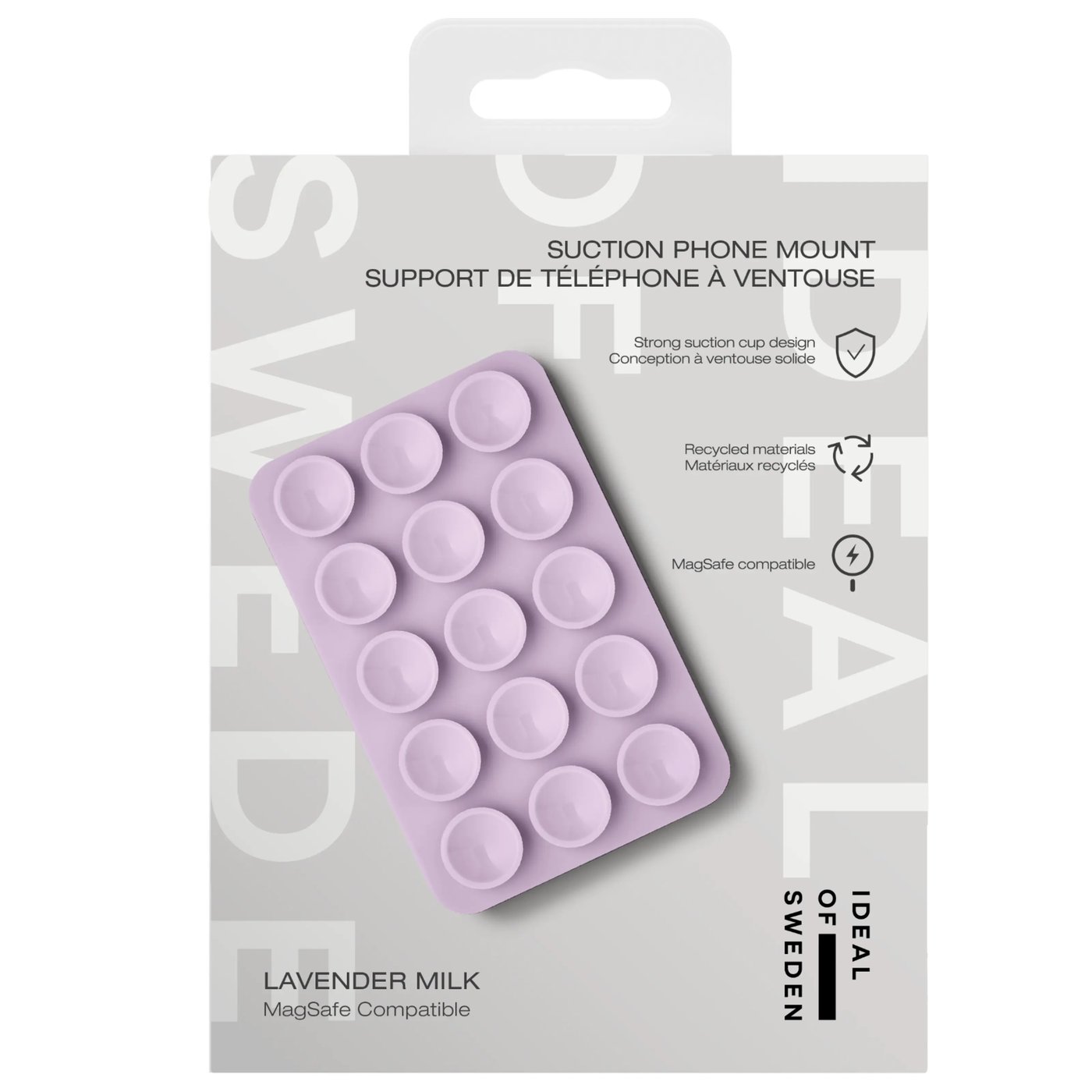 IDEAL OF SWEDEN MagSafe Suction Phone Mount – mobilhållare med sugfäste Lavender Milk