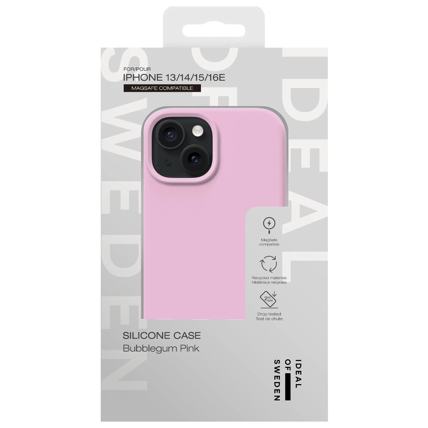 IDEAL OF SWEDEN Silicone MagSafe Case – mobilskal till iPhone 13, 14, 15, 16e och 17e Bubbelgum Pink