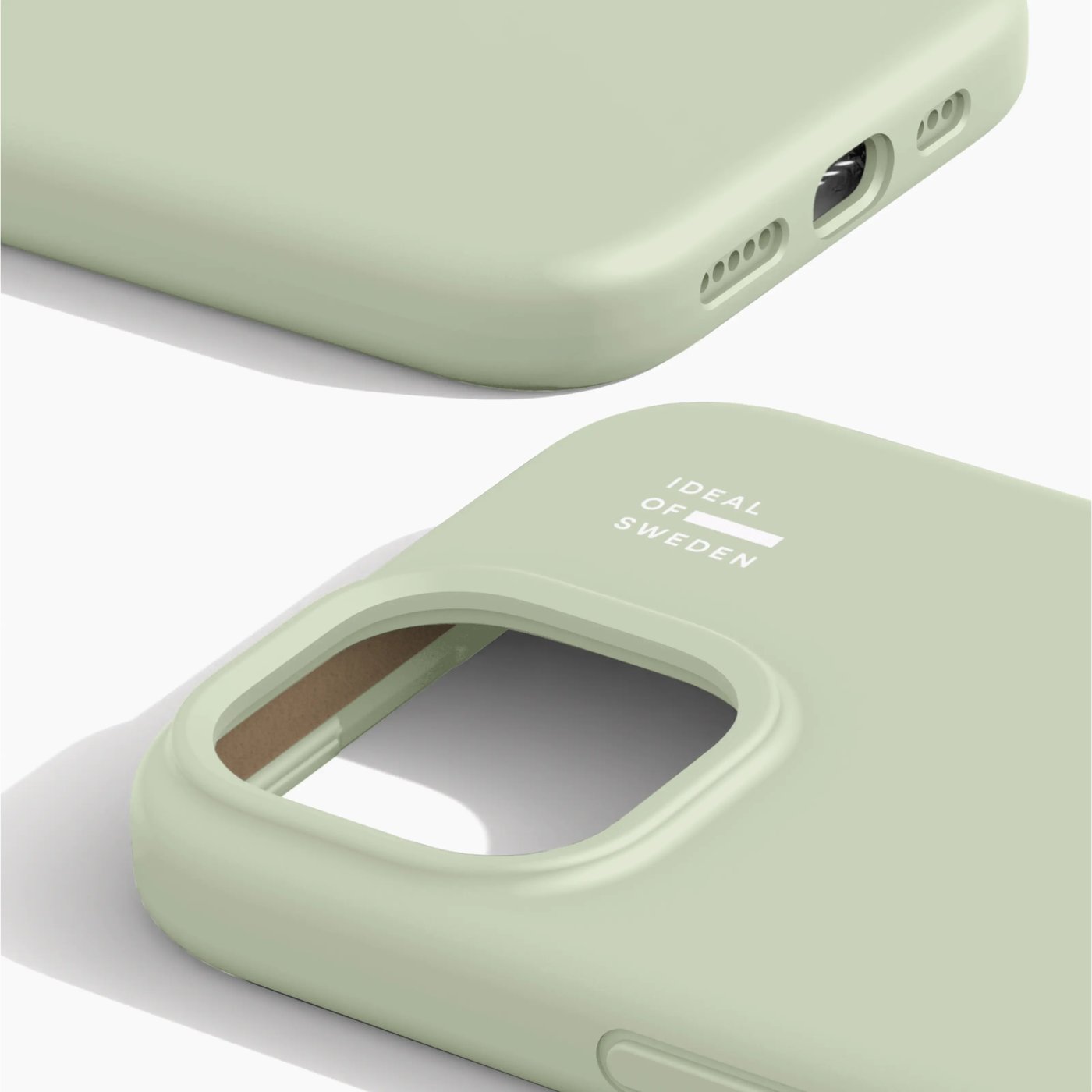 IDEAL OF SWEDEN Silicone MagSafe Case – mobilskal till iPhone 13, 14, 15, 16e och 17e Sage Green