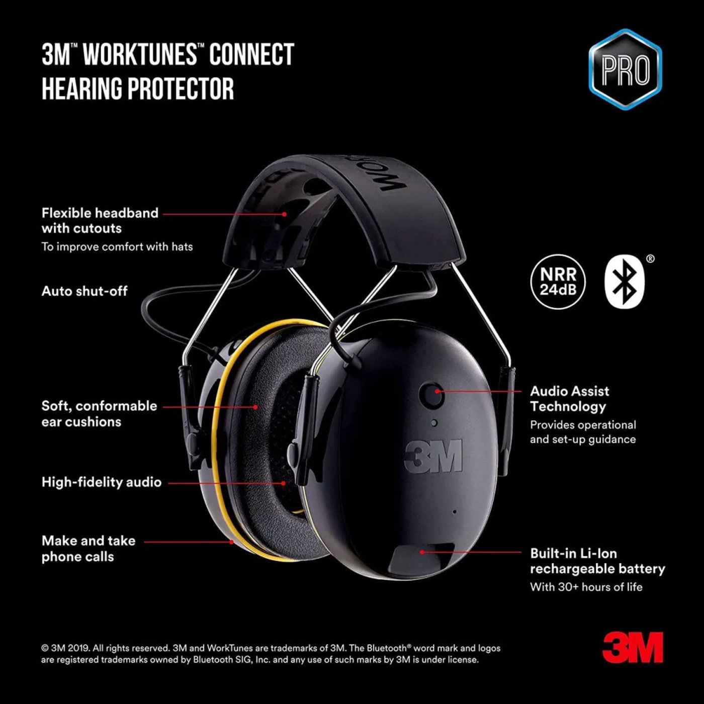 3M WorkTunes Connect trådlösa hörselkåpor