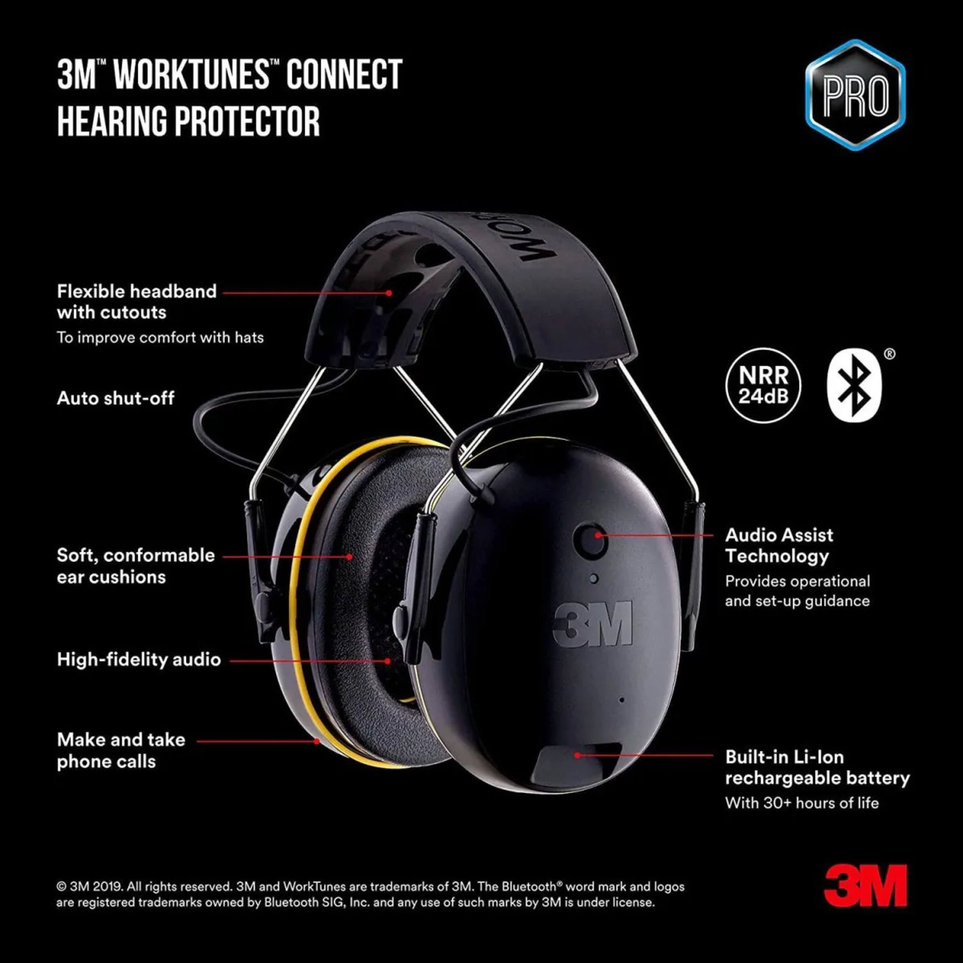 3M WorkTunes Connect trådlösa hörselkåpor