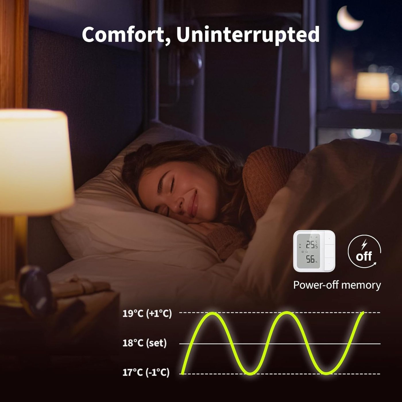 Aqara Floor Heating Thermostat W500 Hvit