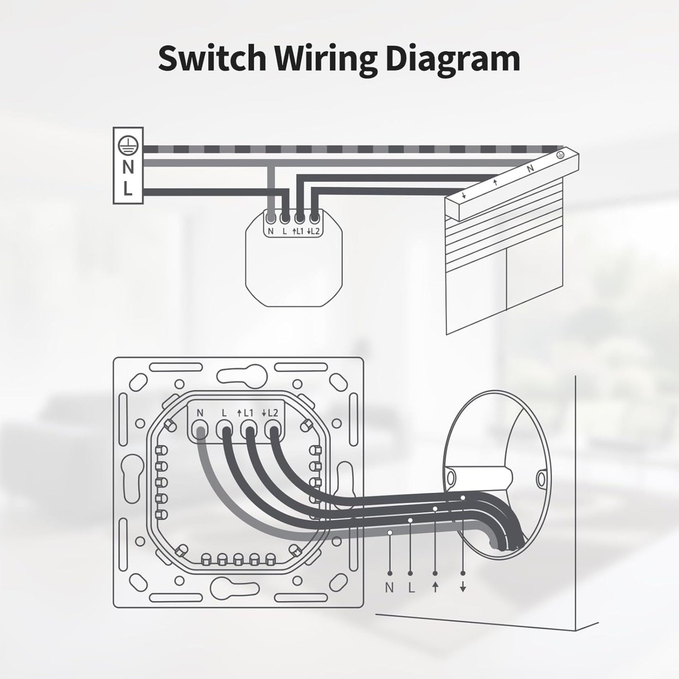 Aqara Shutter Switch H2 EU för rullgardiner och persienner