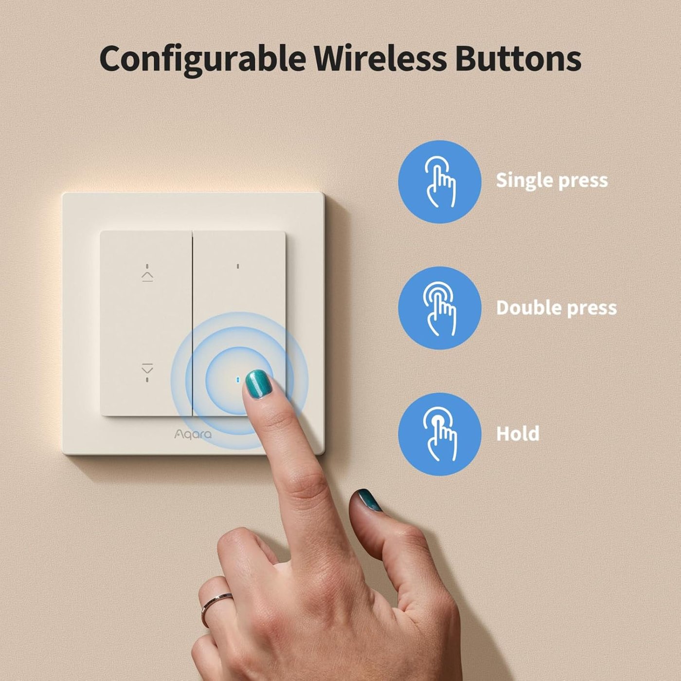 Aqara Shutter Switch H2 EU för rullgardiner och persienner