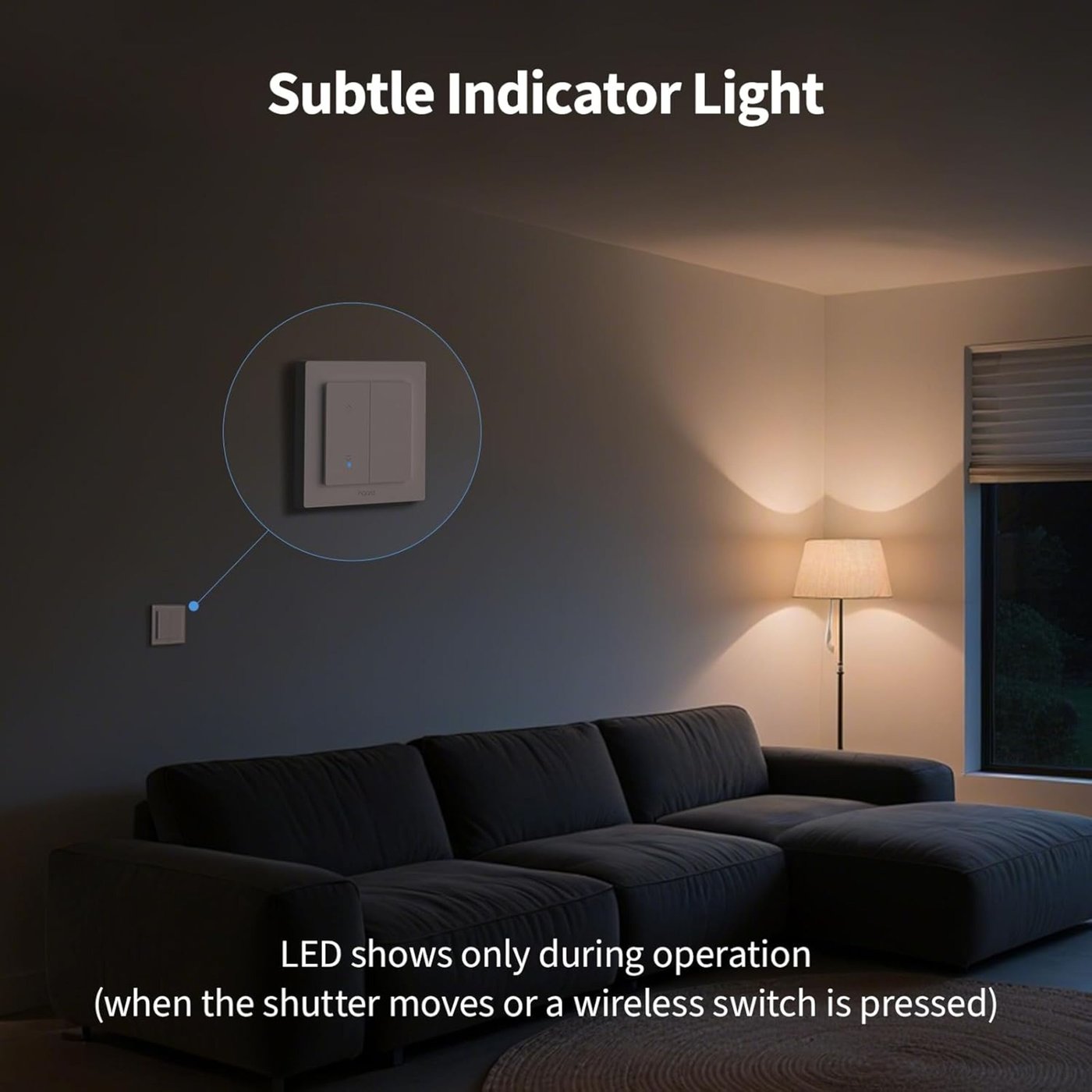 Aqara Shutter Switch H2 EU för rullgardiner och persienner