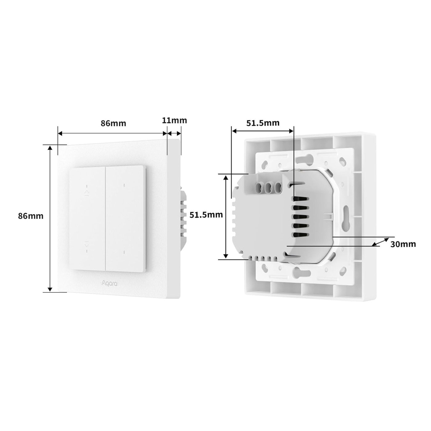 Aqara Shutter Switch H2 EU för rullgardiner och persienner