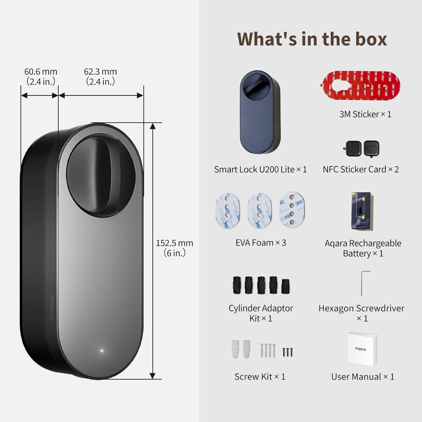 Aqara Smart Lock U200 Lite Kit