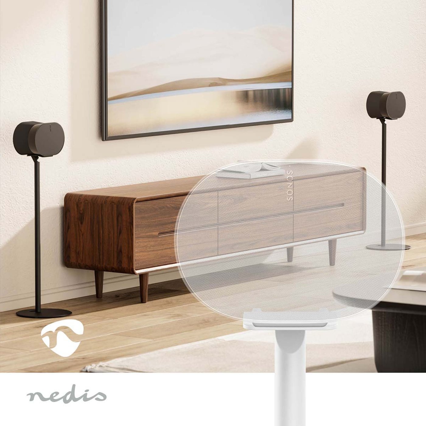 Nedis Golvstativ för Sonos Era 300 Vit
