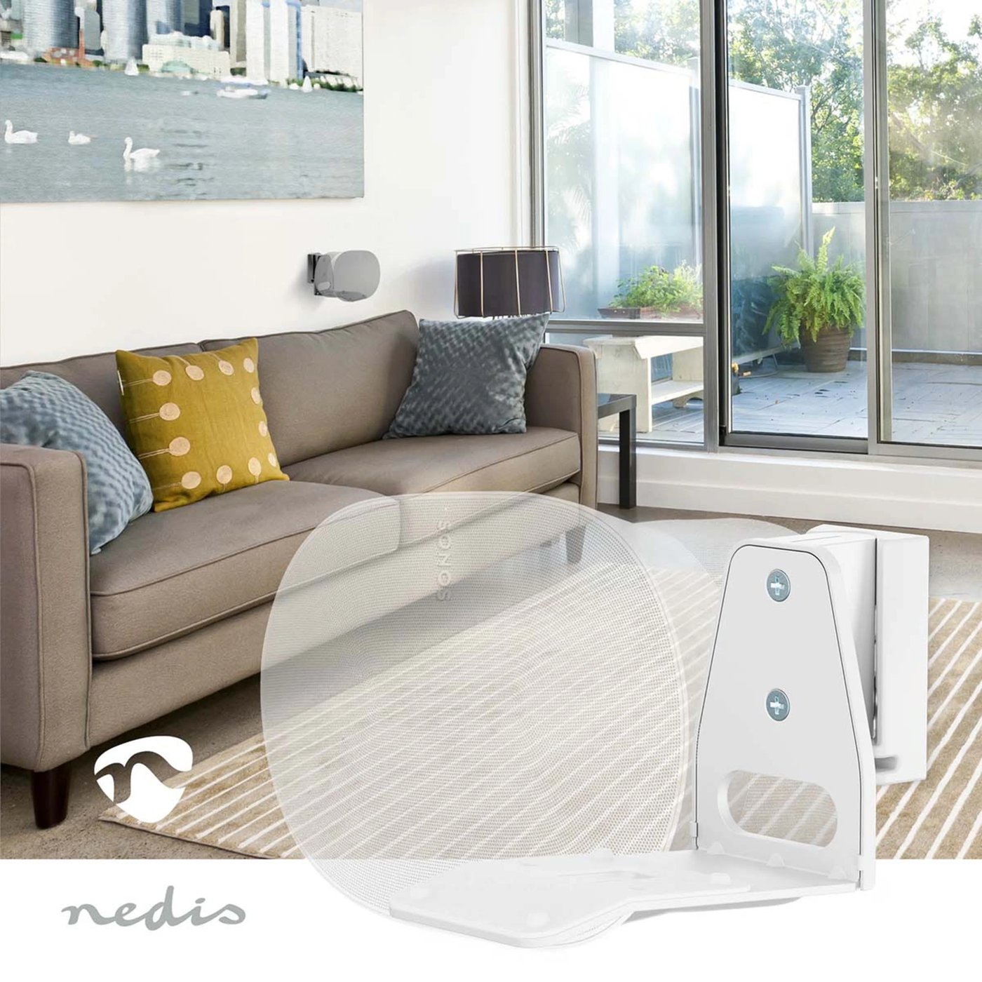 Nedis Väggfäste för Sonos Era 300-högtalare Vit