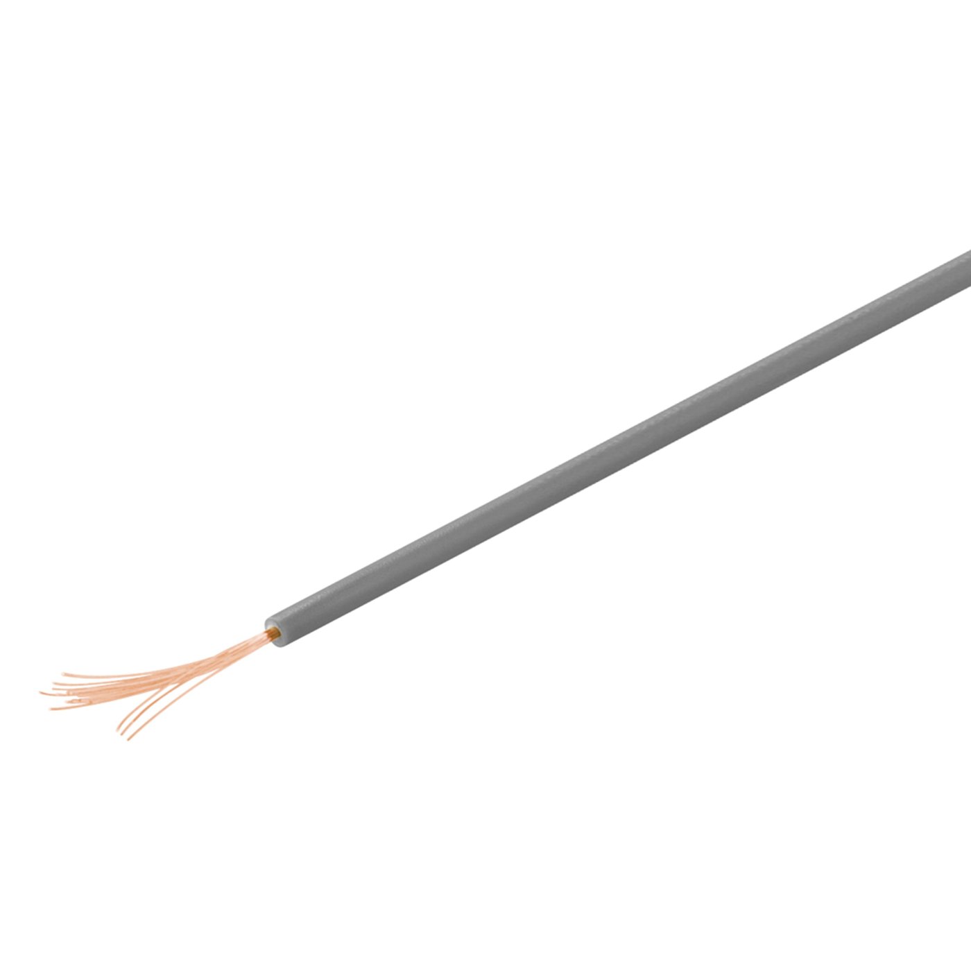 Isolerad kopplingstråd 0,14 mm² 10 m Grå