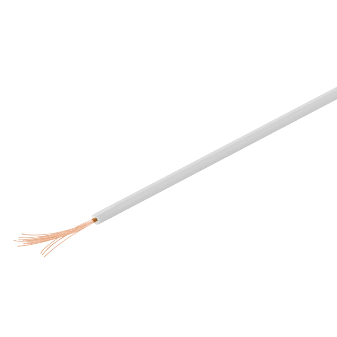 Isolert koblingstråd 0,14 mm² 10 m Hvit
