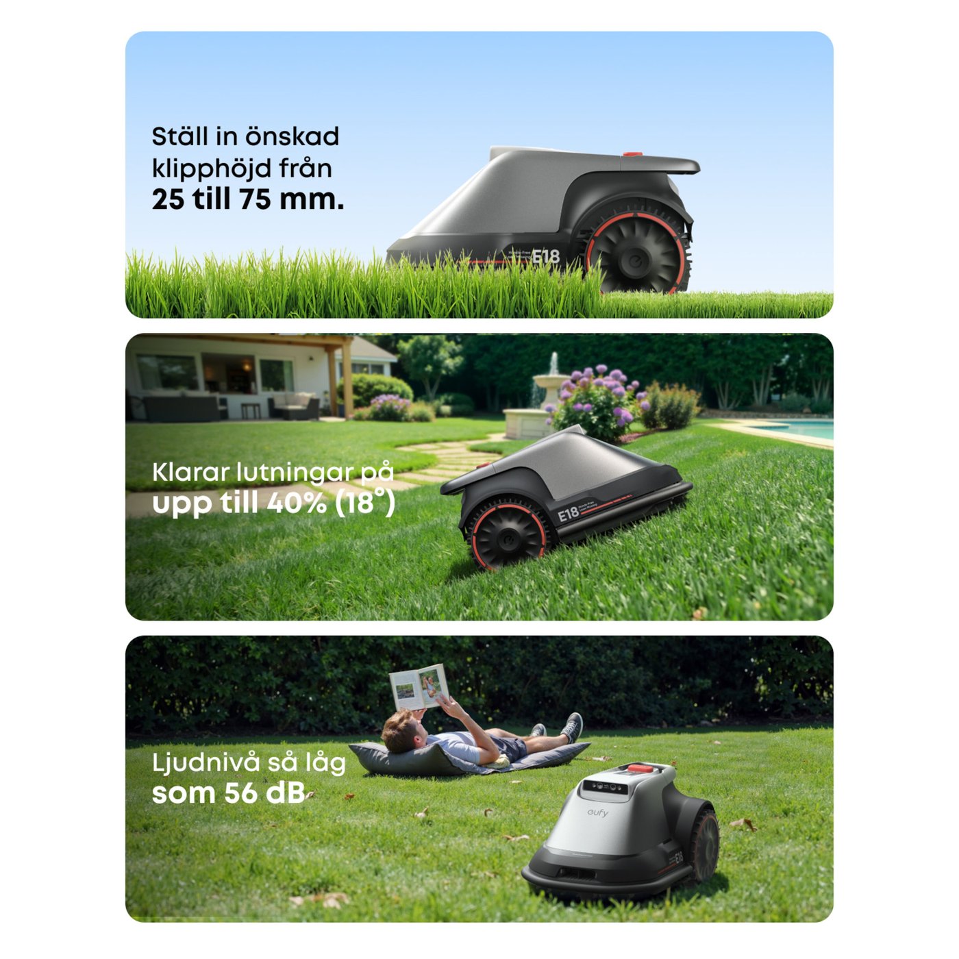 Eufy E18 Robotgräsklippare