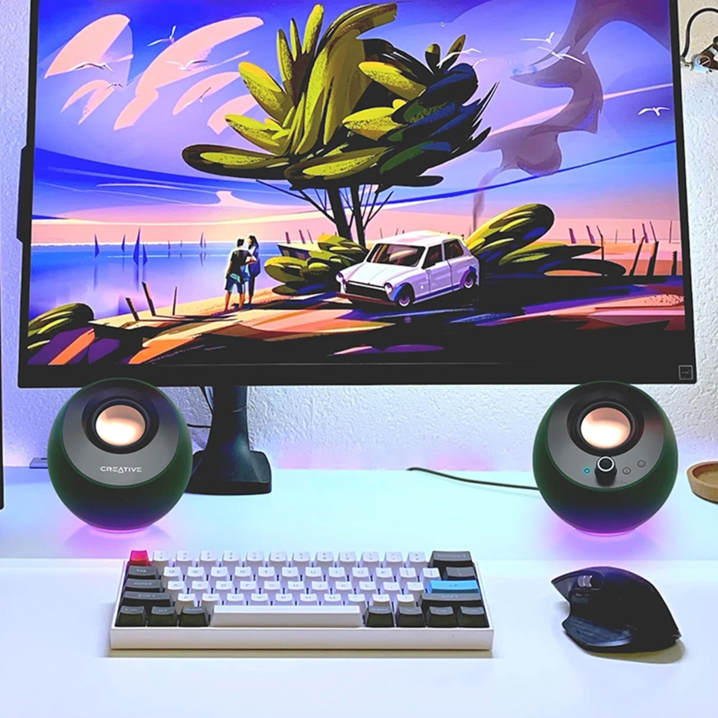 Creative Pebble Pro 2.0 USB-C-datorhögtalare Svart