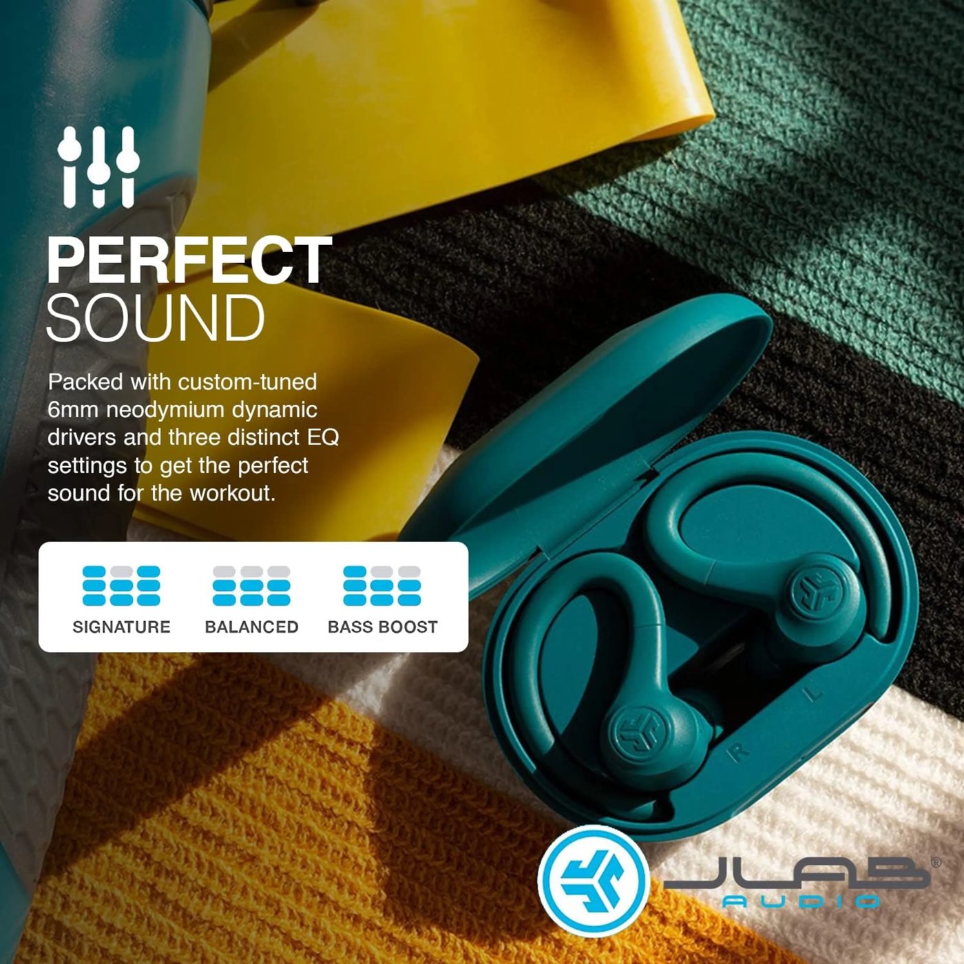 JLab Go Air Sport Blågrön