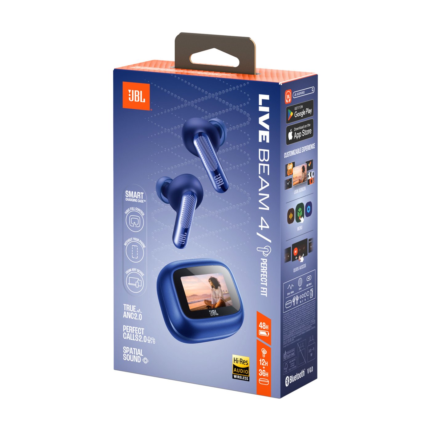 JBL Live Beam 4 helt trådløse ørepropper Blue