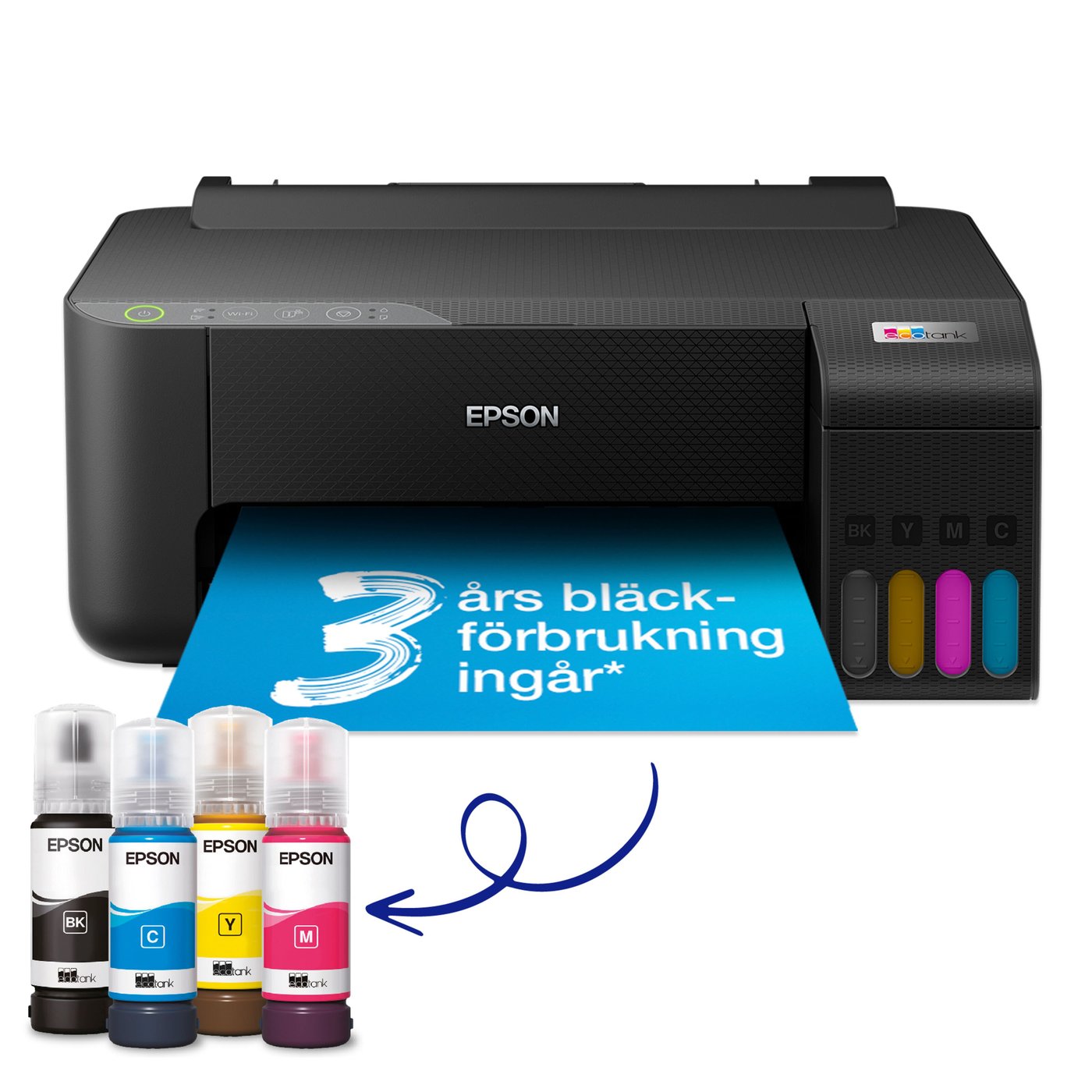 Epson EcoTank ET-1810 bläckstråleskrivare Svart