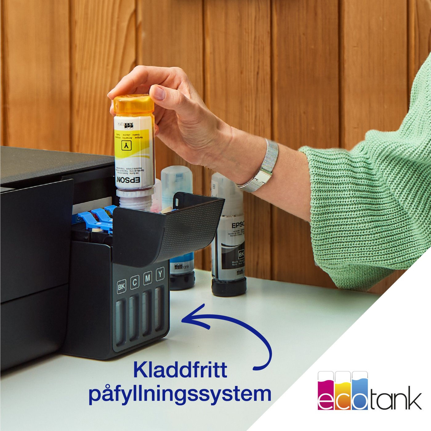 Epson EcoTank ET-1810 bläckstråleskrivare Svart