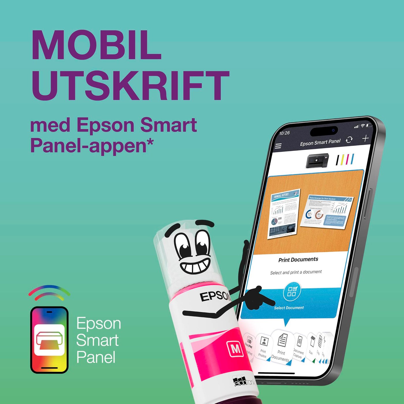 Epson EcoTank ET-1810 bläckstråleskrivare Svart