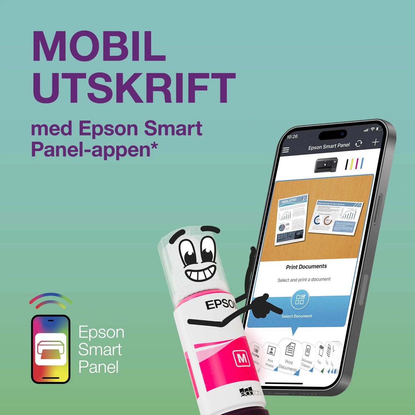 Epson EcoTank ET-1810 bläckstråleskrivare Svart