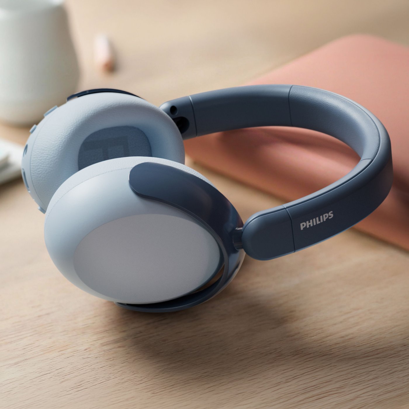 Philips Trådlösa over-ear-hörlurar för barn med brusreducering Blå