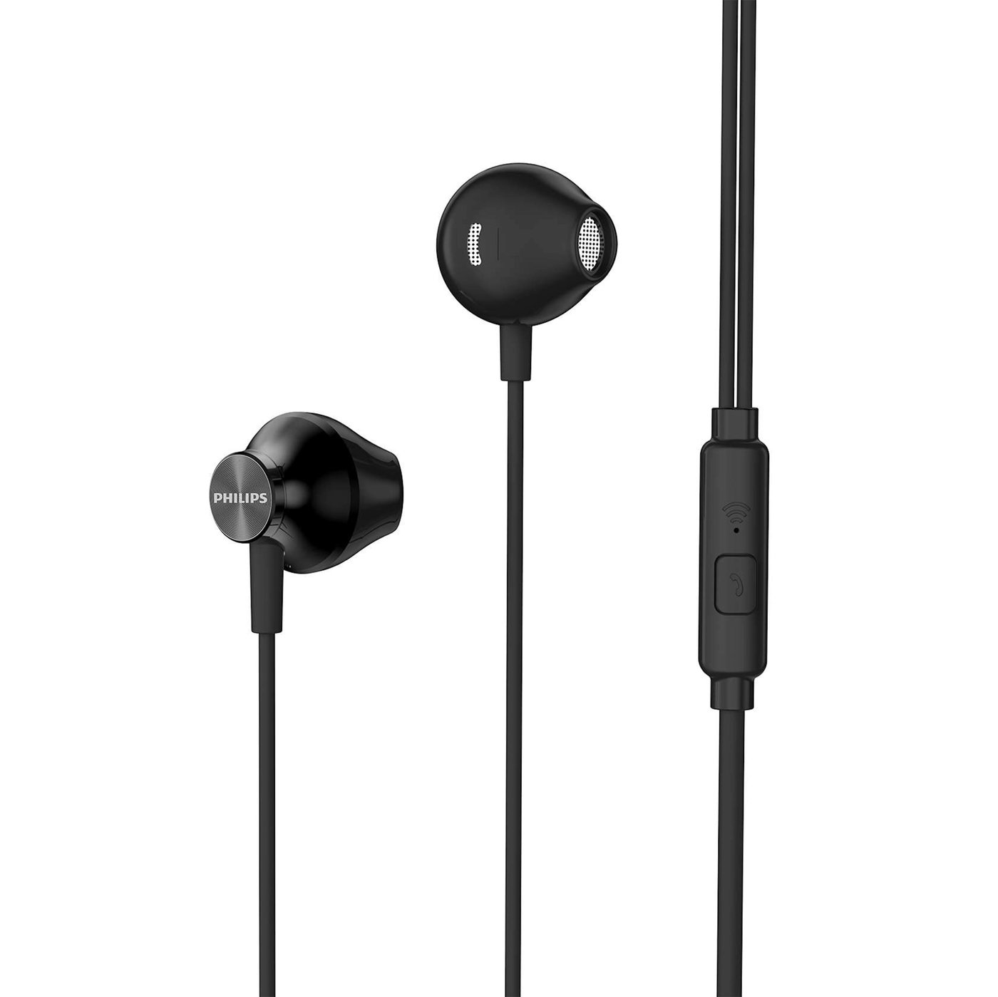 Philips TAUE101 in-ear-hörlurar med mikrofon Svart