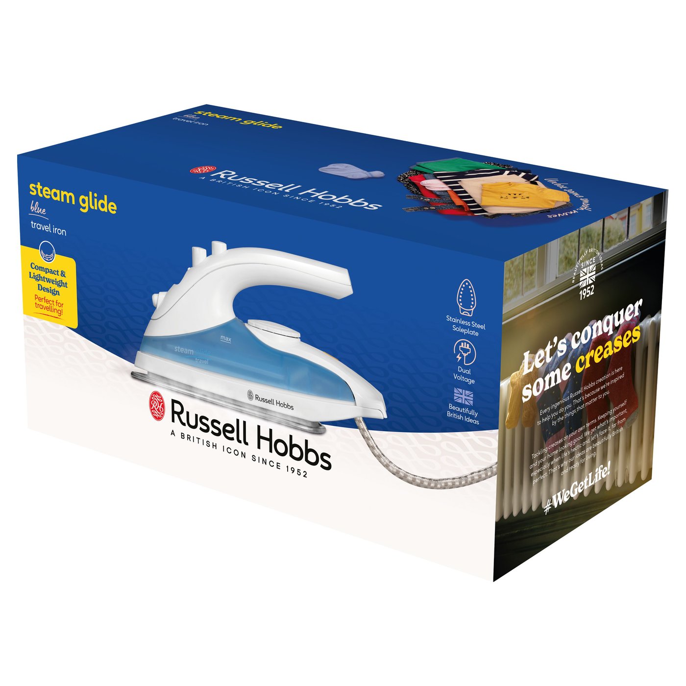 Russell Hobbs Steam Glide Travel resestrykjärn 830W
