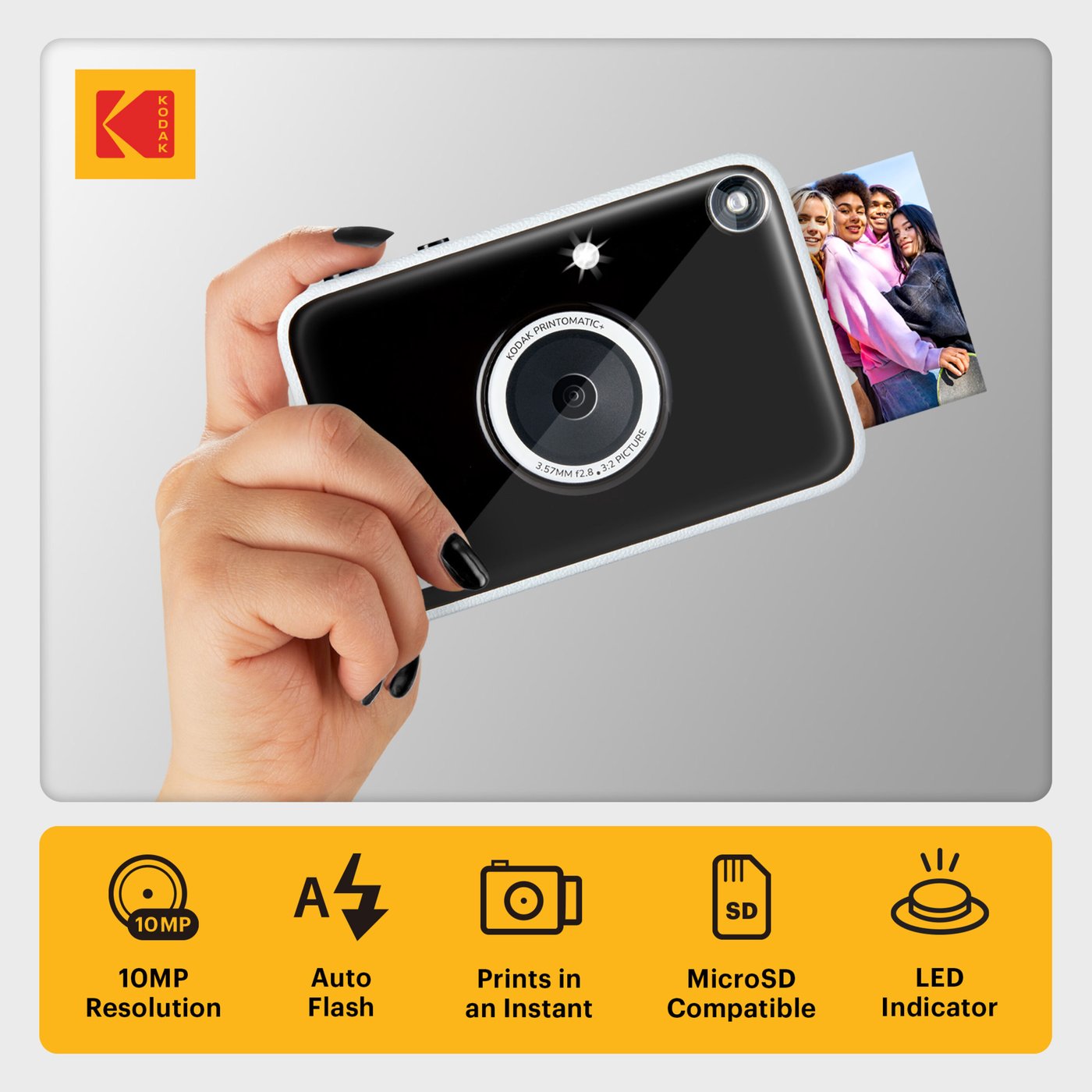 Kodak Instantkamera med blekkfri utskrift